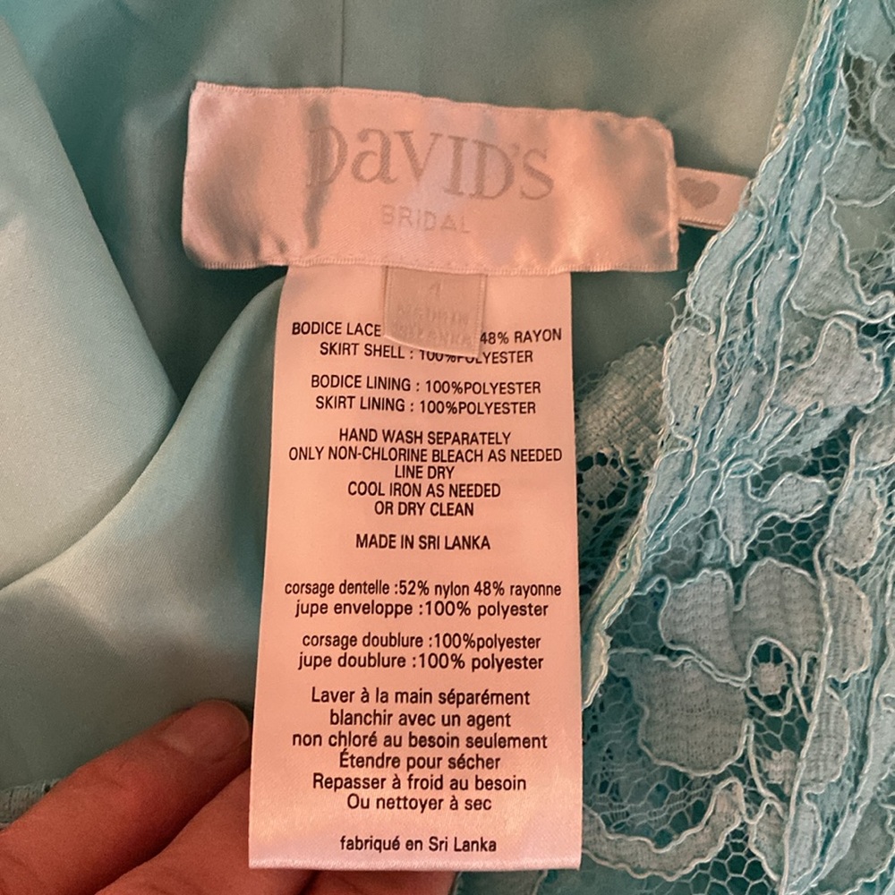 NWT David’s Bridal One Shoulder Maxi Gown - Picture 4 of 5